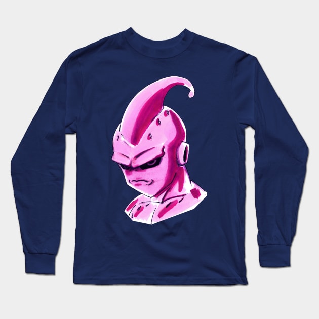 Kid buu, perfect majin buu in dragonball Long Sleeve T-Shirt by jorge_lebeau